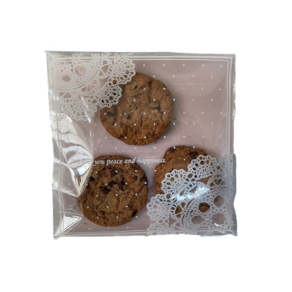 Saco Plástico BOPP com Aba adesiva 14x14+3 cm pacote c/ 100 peças