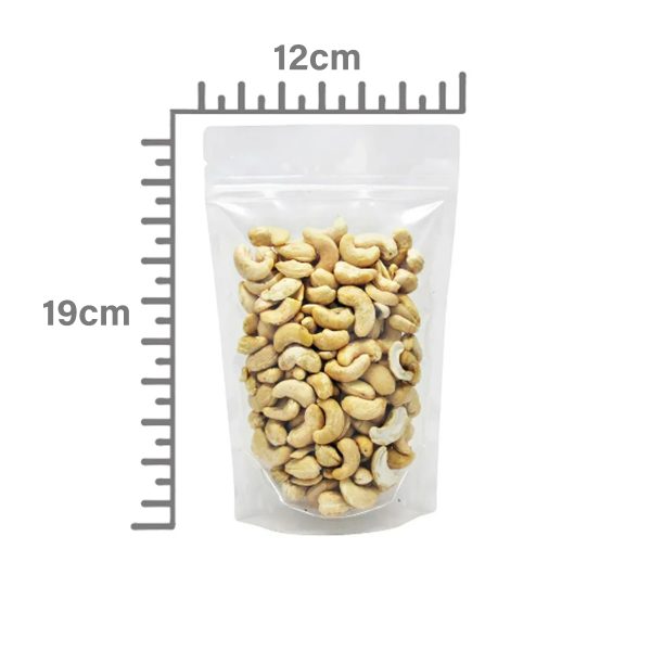 Saco Stand Up Pouch 12x19+3 Transparente Fecho Zip