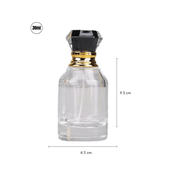 Frasco Vidro c/ Spray e Tampa Perfume 30ml