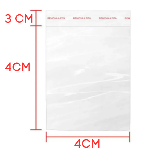 Saco Adesivado 4x4+3 BOPP - Transparente