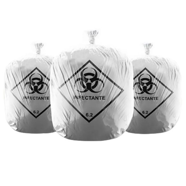 Sacos Lixo INFECTANTE HOSPITALAR 30 Litros | 100 unidades