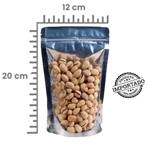 Saco Stand-Up Pouch Half Metal 12x20+4cm - Fecho Zip