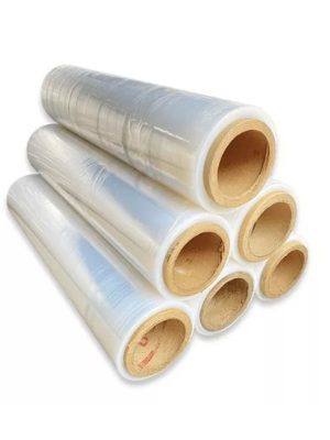 Bobina Filme Stretch Manual  Transparente e Esticável c/ 3,500 kg e 400 metros