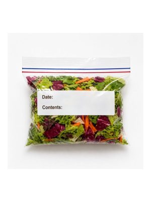 Saco Zip Hermético com Tarja Branca 18x20cm - 50 Unid.